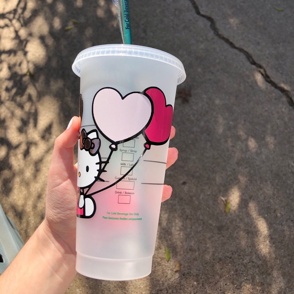 HelloKitty π venti Starbucks reusable cold cup - Picture 2 of 4